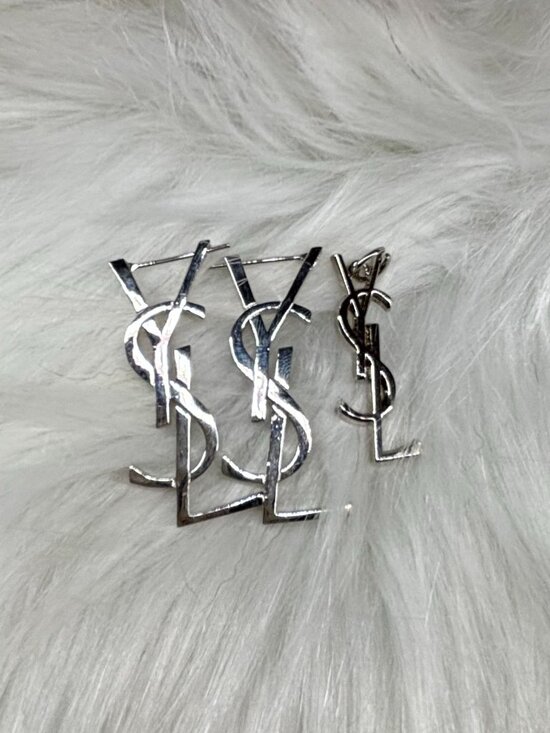 Yves Saint Laurent Jewelry - YSL Earrings + Necklace Pendant Bundle